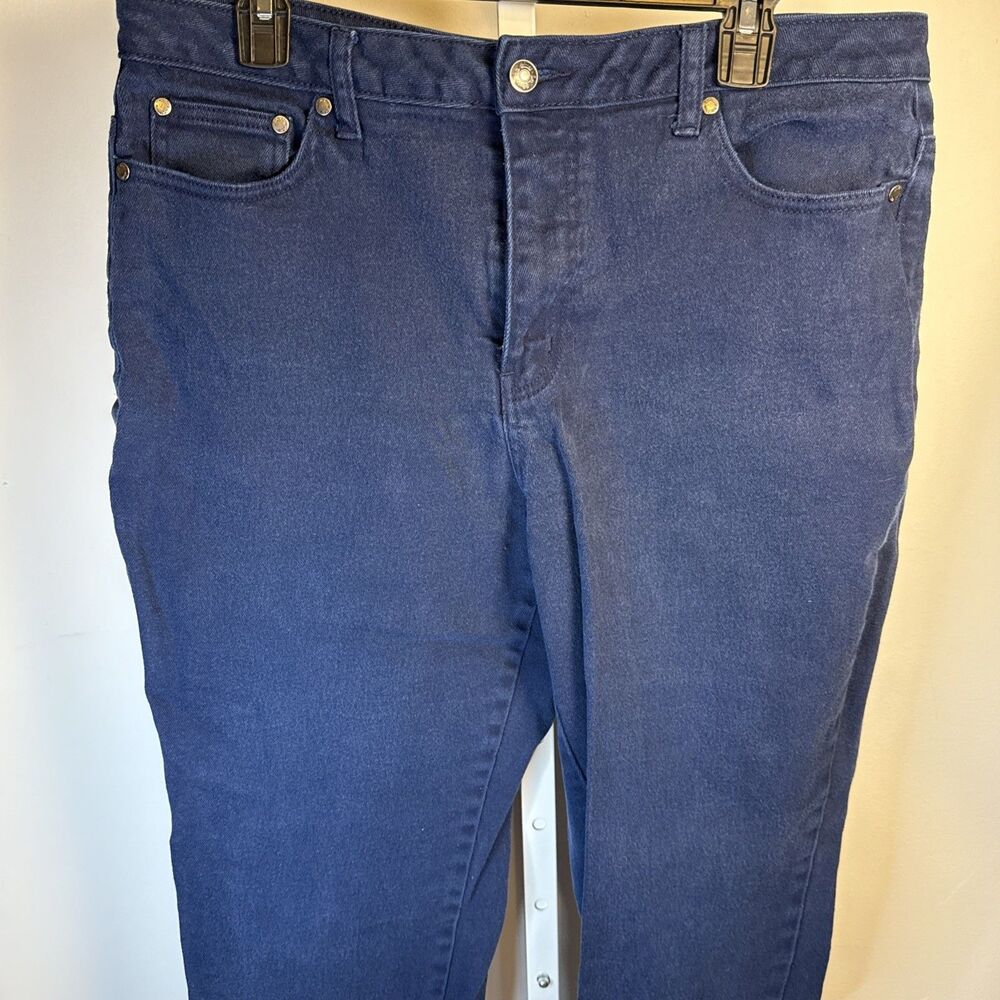 L.A. Blues Stretch Blue Jeans Sz 14 Dark Wash Comfort Excellent Condition Heavy